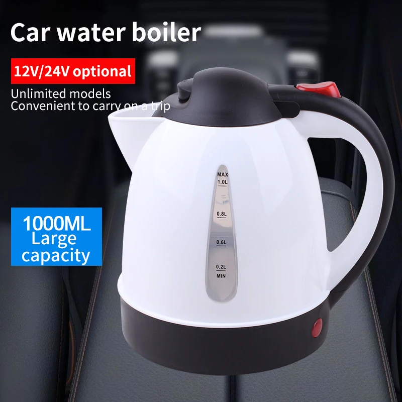 Acheter 12V / 24V 1000ml voiture camion électrique chauffé bouilloire d'eau  chaude bouteille tasse d'eau chaude