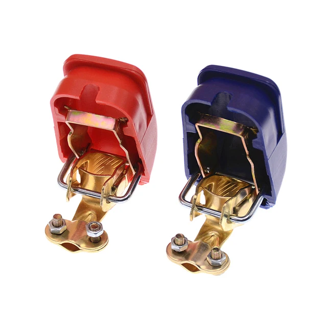 Positive ; Negative Electrode A Pair Quick Release Lift Off Connector Clamps Car Battery Terminals