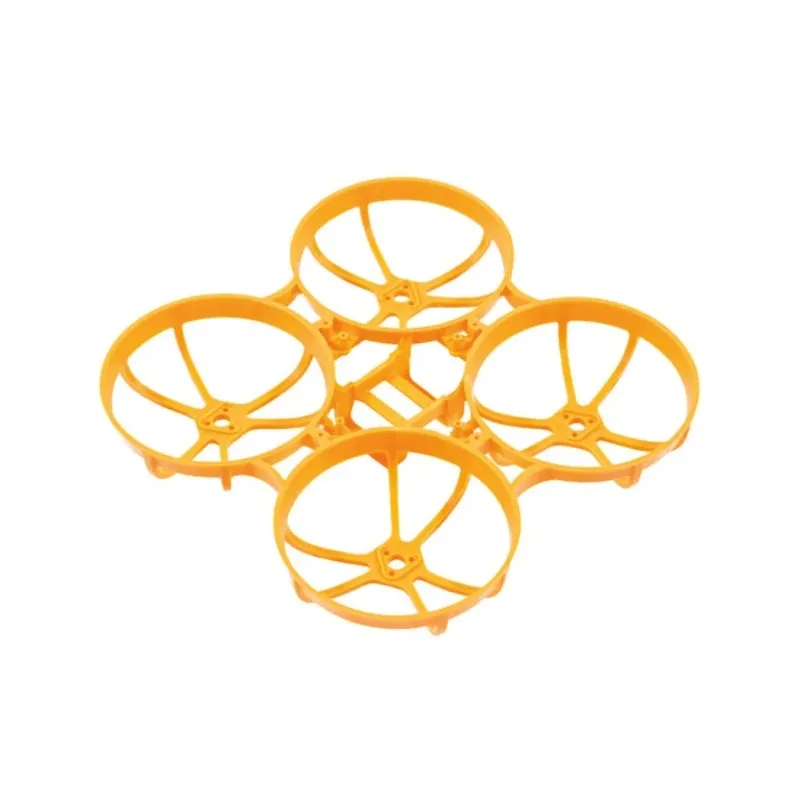 Coque de protection pour drone FPV micro noire mate, résistante et légère, avec logo imprimé en blanc.