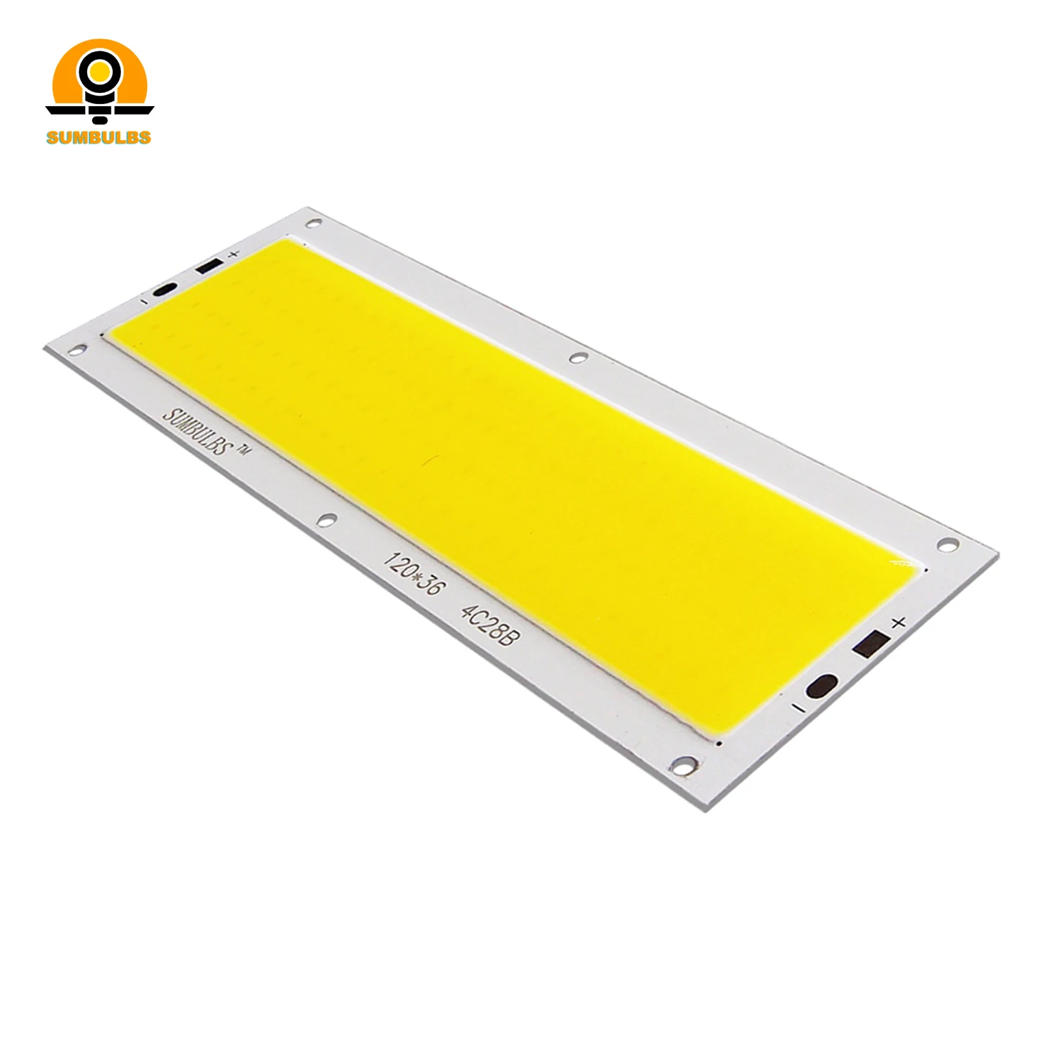 LED Lamp LED Lamp Bulb LED Light Panel LED Lamp Beads LED Chip DC 12V LED COB 12W Chip Light Source Strip Bulb Panel Warm Natural Cold White Blue Red Green Color 120x36mm For DIY Car Lamp