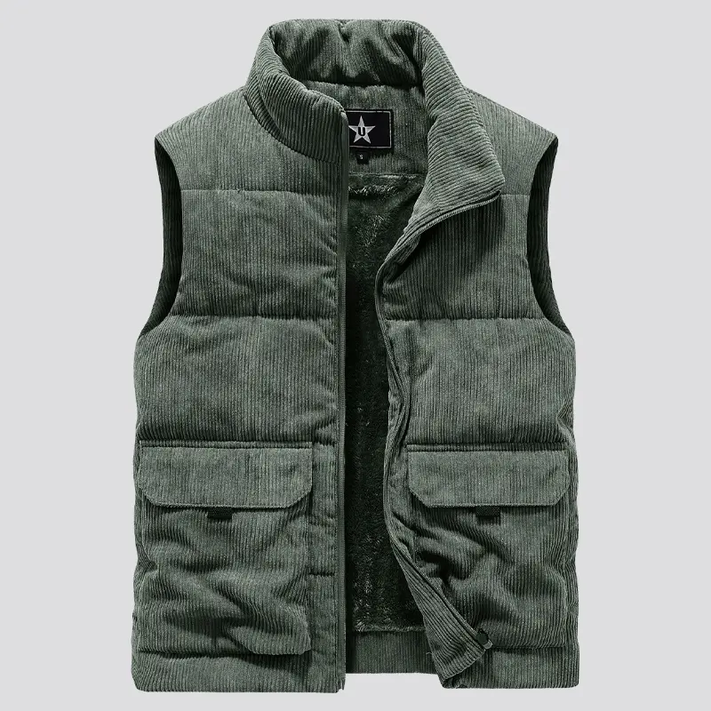 Winter Male Fleece Warm Vest Coats Men Stand Collar Army Thicken Waistcoats Clothing Mens Jacket Sleeveless Vest - Image 3