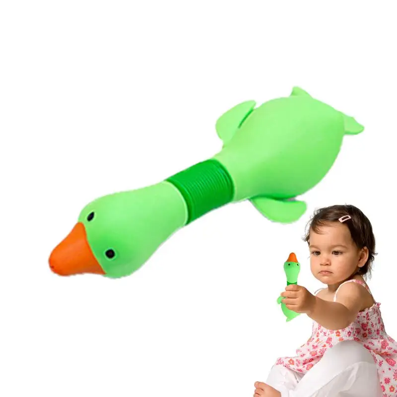 

Duck Squeeze Toys Telescopic Pop Tube Toys Duck Squeeze Ball Sensory Fidget Toys For Girls Kids Boys Birthday Gift