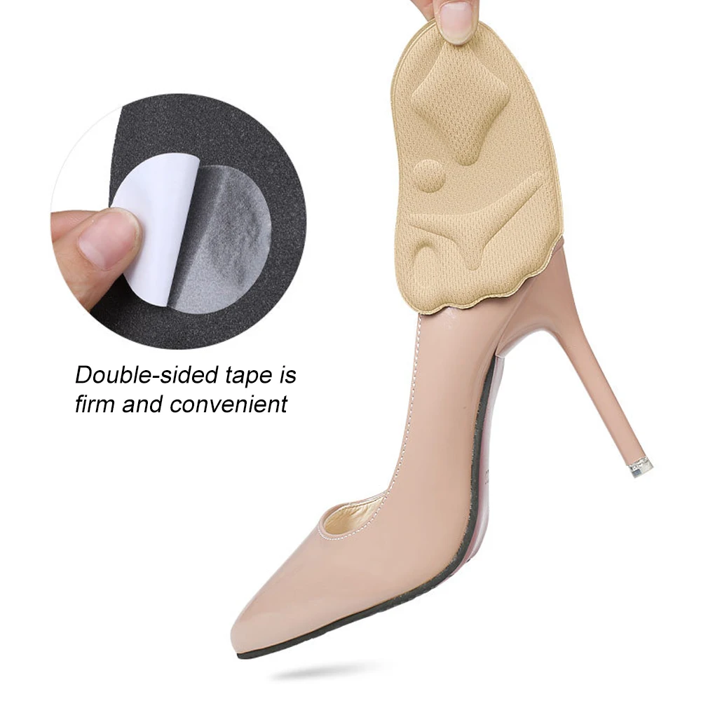 1Pair Women High Heel Forefoot Pad for Shoes Insert Half Insoles Plantar Fasciitis Pain Relief Foot Care Massaging Toe Pad