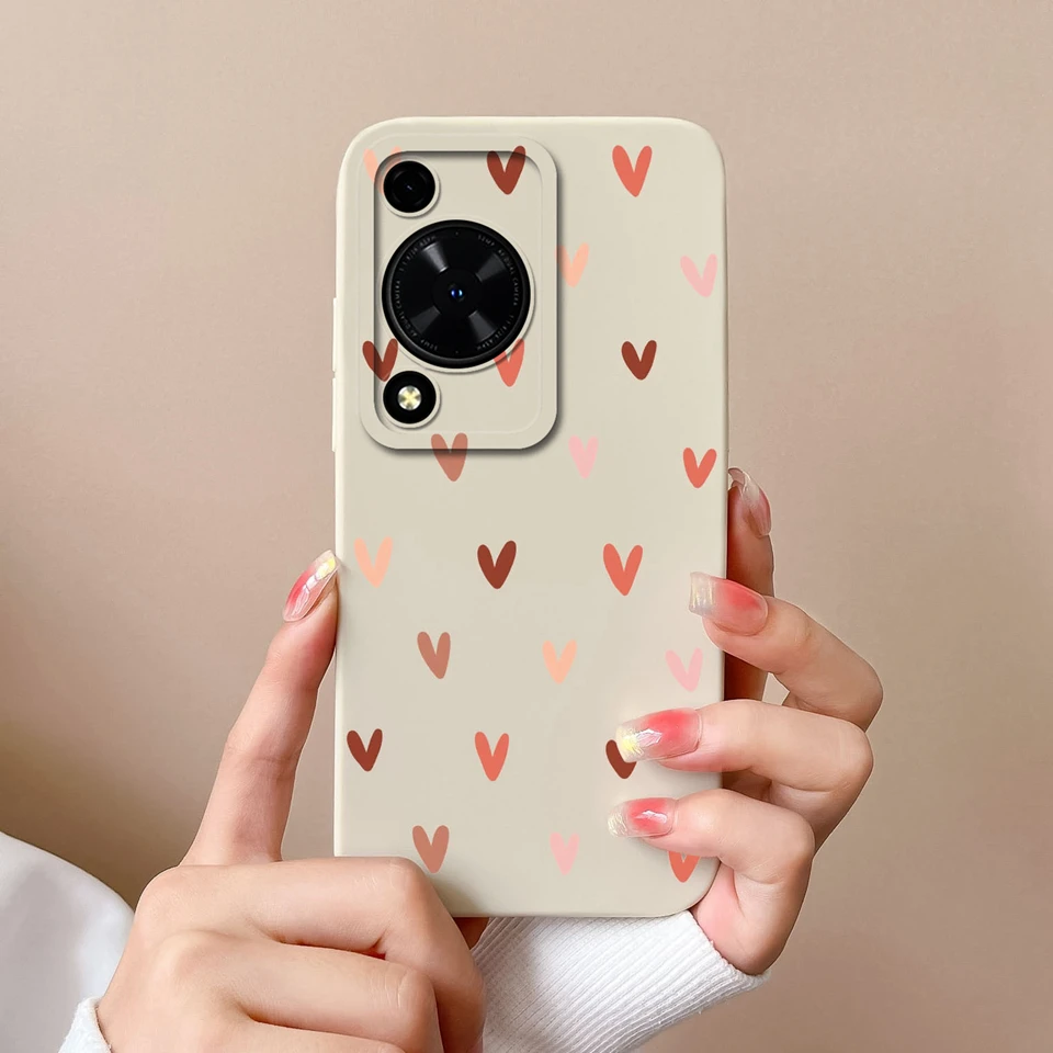 Colorful Love Heart Liquid Durable Shockproof Phone Case