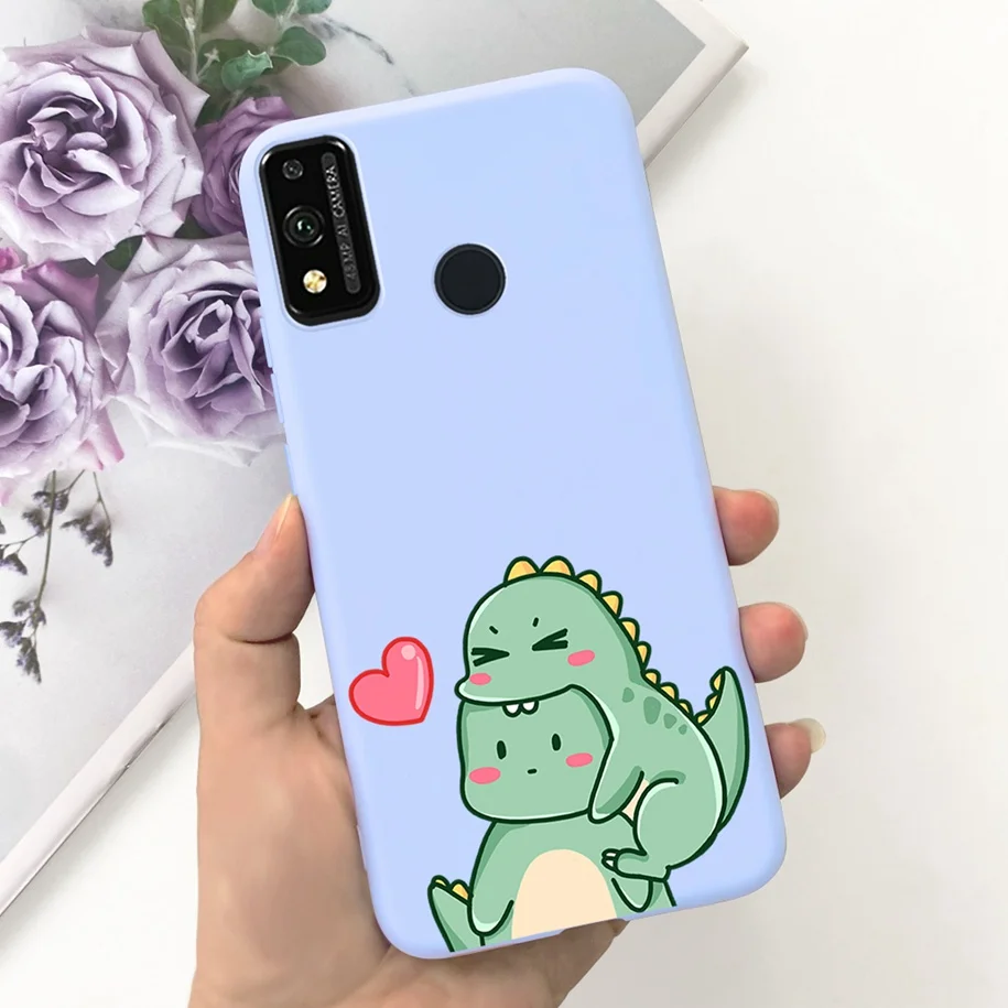 Floral Cartoon Design Soft Silicone Back Cover Case