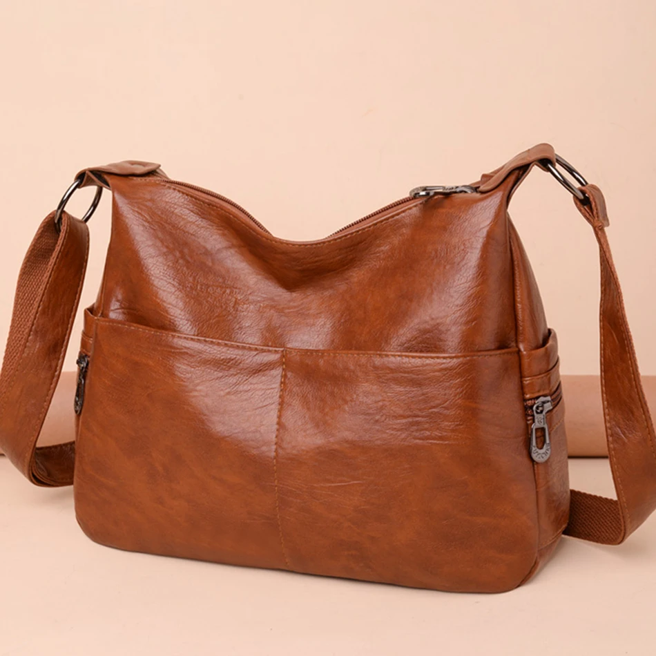 Bolso De Hombro Retro De Cuero PU Para Mujer - Bolso De Mano Elegante, 24.5x14x7.5 Cm, Ideal Para Diario, Trabajo O Viaje