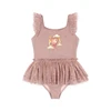 OUYANG&IVAN Kids Swimwear Sets Ss25 Ks New Summer Girls Cute Print Swimming Suits Child Fashion Bikini Sets 3