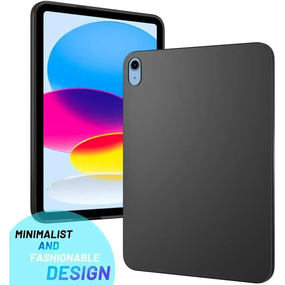 Sleek Black Flexible Soft TPU Tablet Case