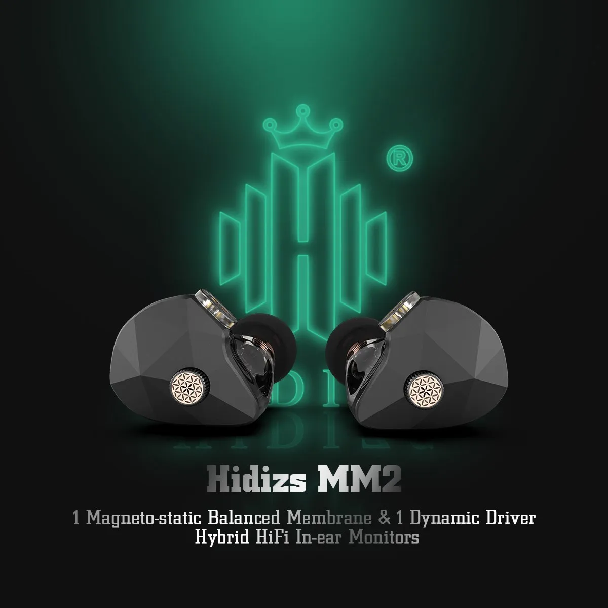

Hidizs Mermaid MM2 Earphones Hybrid HiFi In-Ear Monitor Headphones Magneto-Static BM+1DD Dual Drivers 3 Tuning Valves Headset