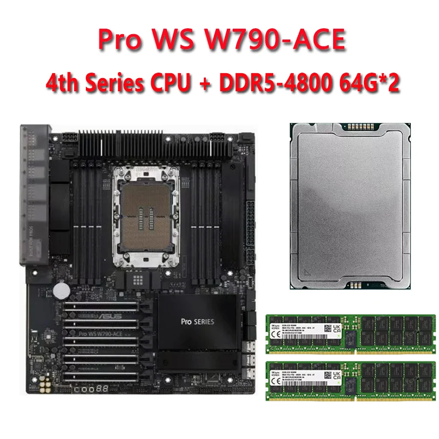 PRO WS W790-ACE CPU, DDR5-4800 + W7-3465X W7-2495X, W5-2465X W5-2445, W3-2435, W7-3455, W7-3445, W5-3435X W5-2455X,