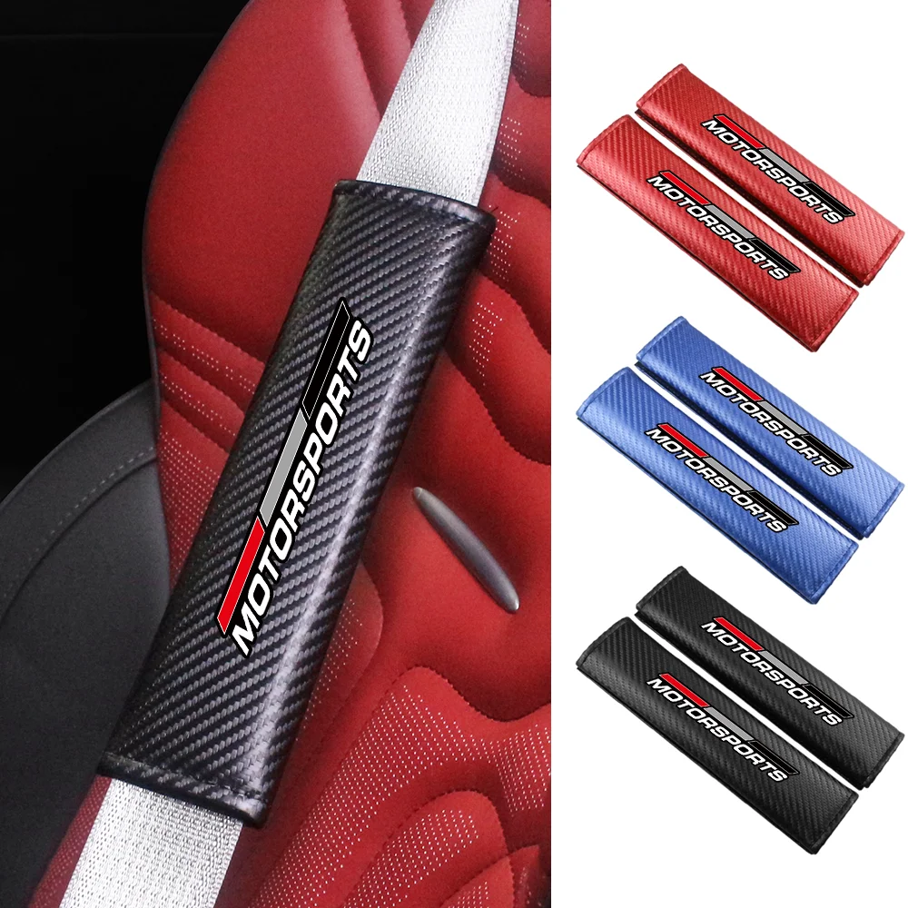 MOTORSPORTS Carbon Faser Auto Sicherheitsgurt Schulter Abdeckung Schützen Sicherheitsgurt Pads Für Audi RS Sline A3 A4 A5 A6 A7 Q3 Q5 Q7 S3 TT – Detail 2