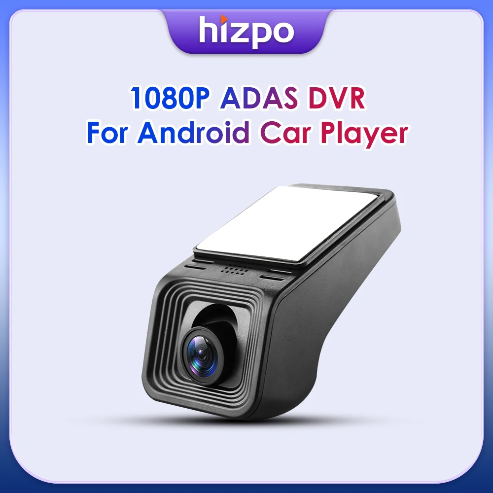 Hizpo для Android GPS-плеера Автомобильный видеорегистратор Full HD 1080P ADAS USB Передняя камера видеорегистратор для вождения цифровой видеорегистратор ночная версия