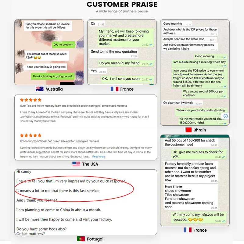 Foshan Mattress Factory Supply King Size Pocket Spring Mattress Extra Plush Australian Feeling Sleepwell Bed Mattress Price 5