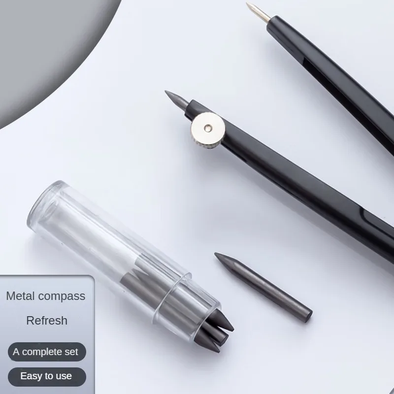 Drawing Compass Set With 3 HB Lead Cores