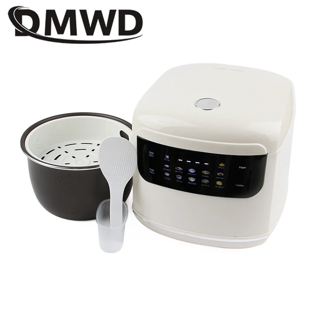 Multicuiseur 2L cuiseur à riz électrique 110V/220V antiadhésif soupe ragoût Pot 1-3 personnes Mini Machine de cuisson repas vapeur chauffe-plats 1