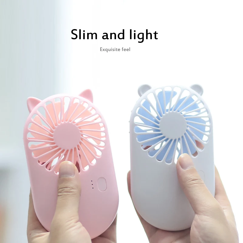 2024 New Mini Portable Fan Pocket Fan Cool Air Hand Held Travel Cooler Cooling Mini Fans USB Charging Mini Fan Office Home 3