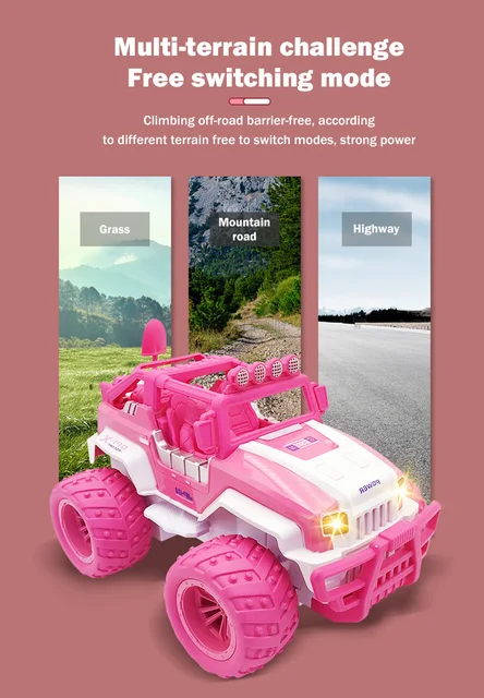 子供用のリモコン付きピンクのおもちゃの車,ラジコンカー,電気