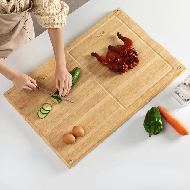 Solid Wood Thickened Chopping Board Healthy Material Cutting Board  Multifunctional Kitchen Board Easy Cleaning Cutting Table - AliExpress