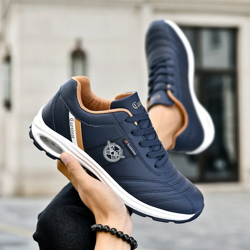 Men’s Casual Breathable Leather Sneakers 4