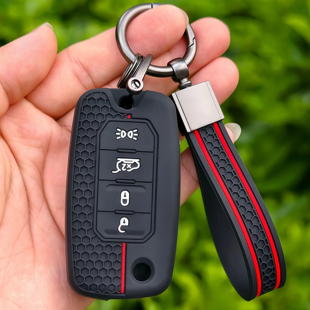 Premium Silicone Car Remote Key Cover - Sleek Protection