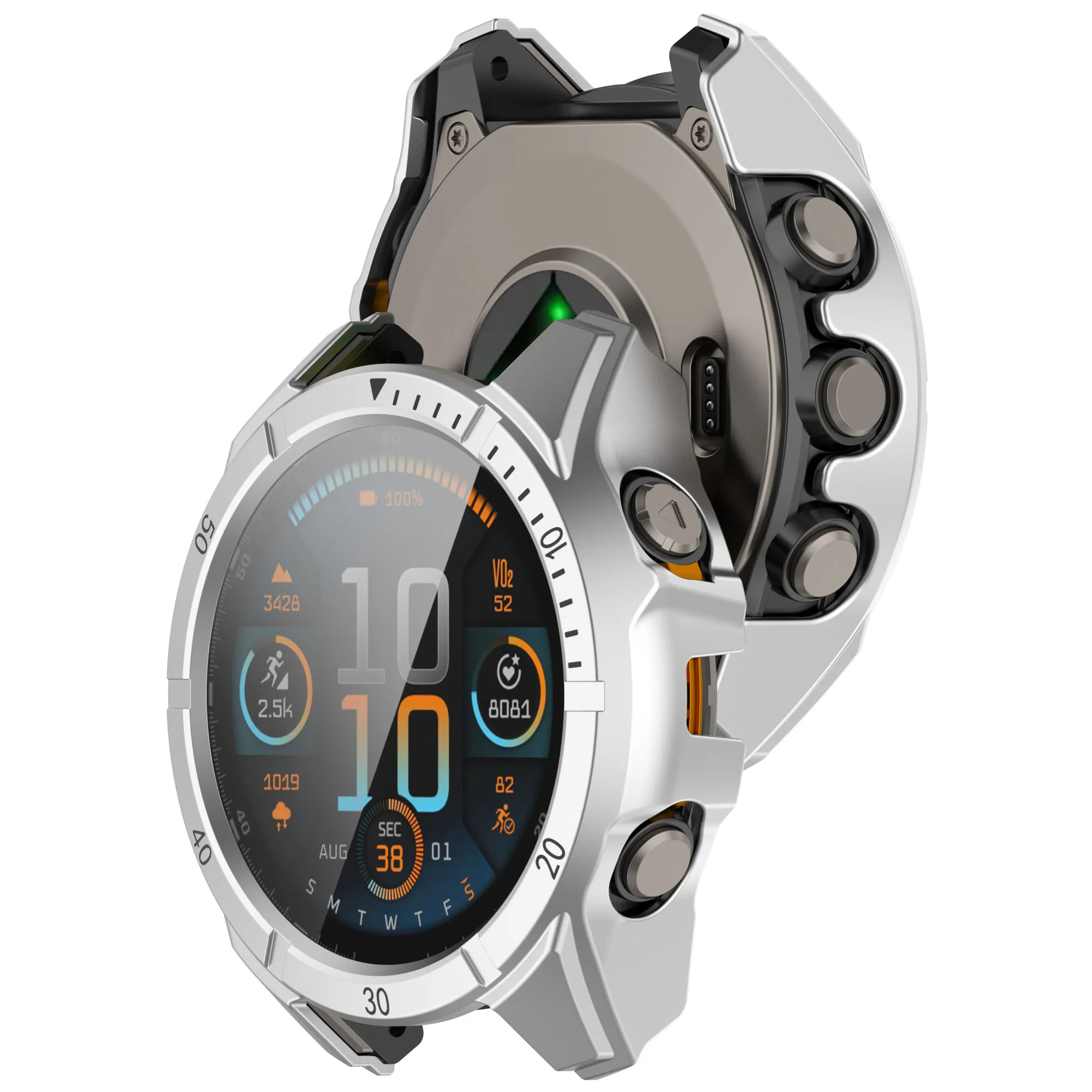 Premium Protective Watch Case with Scale Decoration - Sleek Shell Protector