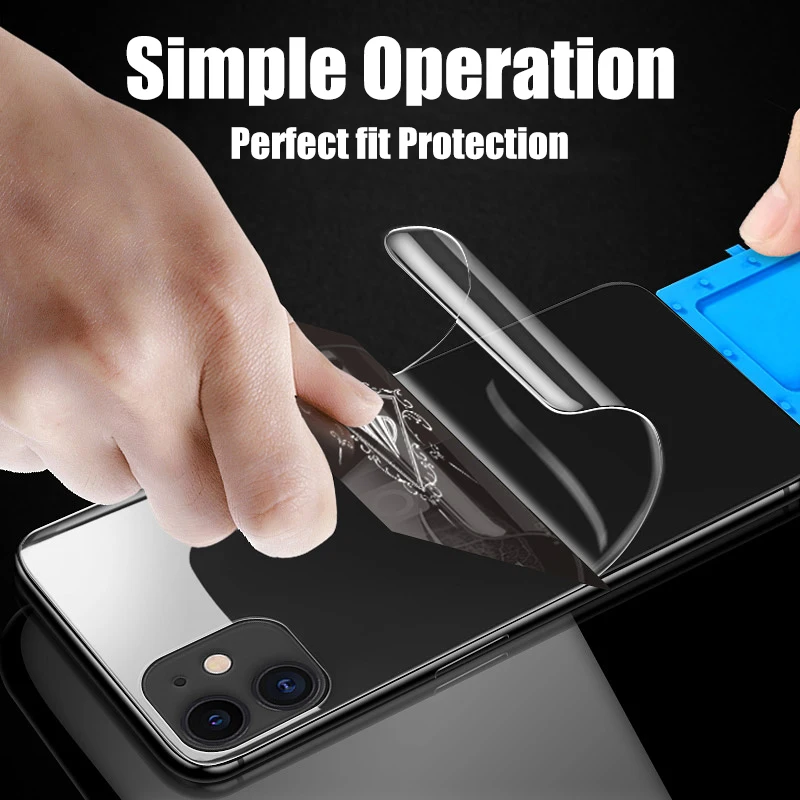 Ultra-Clear Hydrogel Screen & Back Film Protector Set - 4 Pack