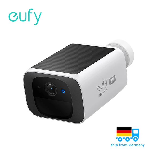Caméra de sécurité solaire sans fil eufy security S220 SoloCam, caméra extérieure, alimentation continue, résolution 2K, sans fil 1