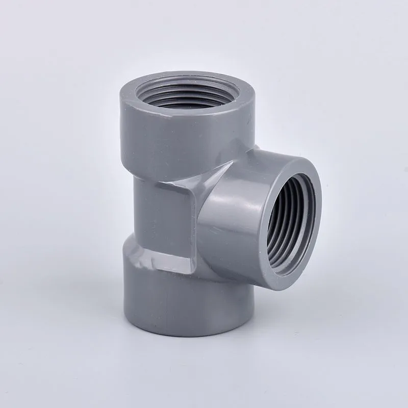 2pcs 1/2 3/4 1 Inch PVC Pipe Female Threaded Straight Elbow Tee End Cap Connector Aquarium Fish Tank  Water Pipe Jiont Fittings drip tape kit Watering & Irrigation Kits