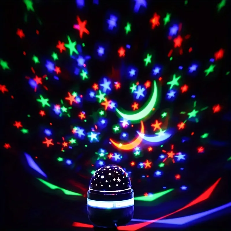 Projection Lamp 1PC Star Projector Usb Powered Colorful Rotating Magical Ball Light Car Atmosphere KTV Bar Disco DJ Party Stage