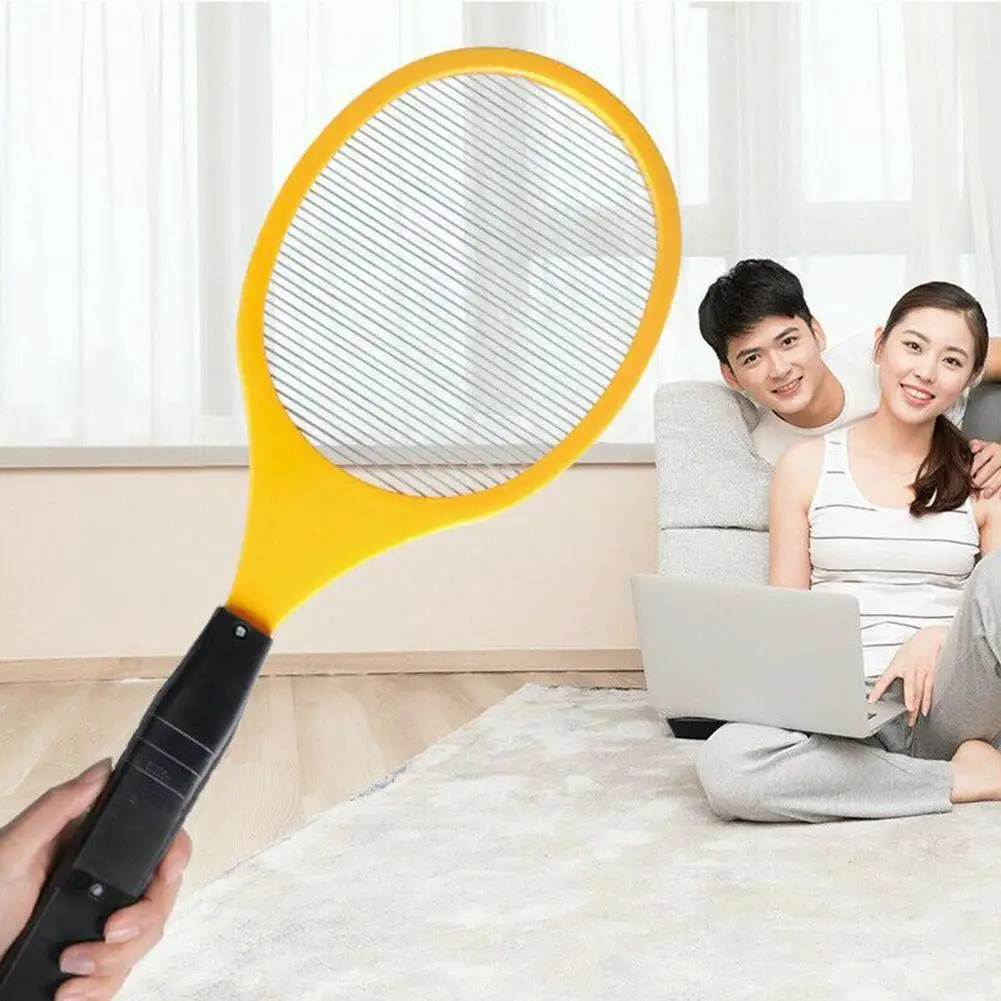 Electric Mosquito Swatter Racket Rechargeable Fly Insect Killer_voghion.com