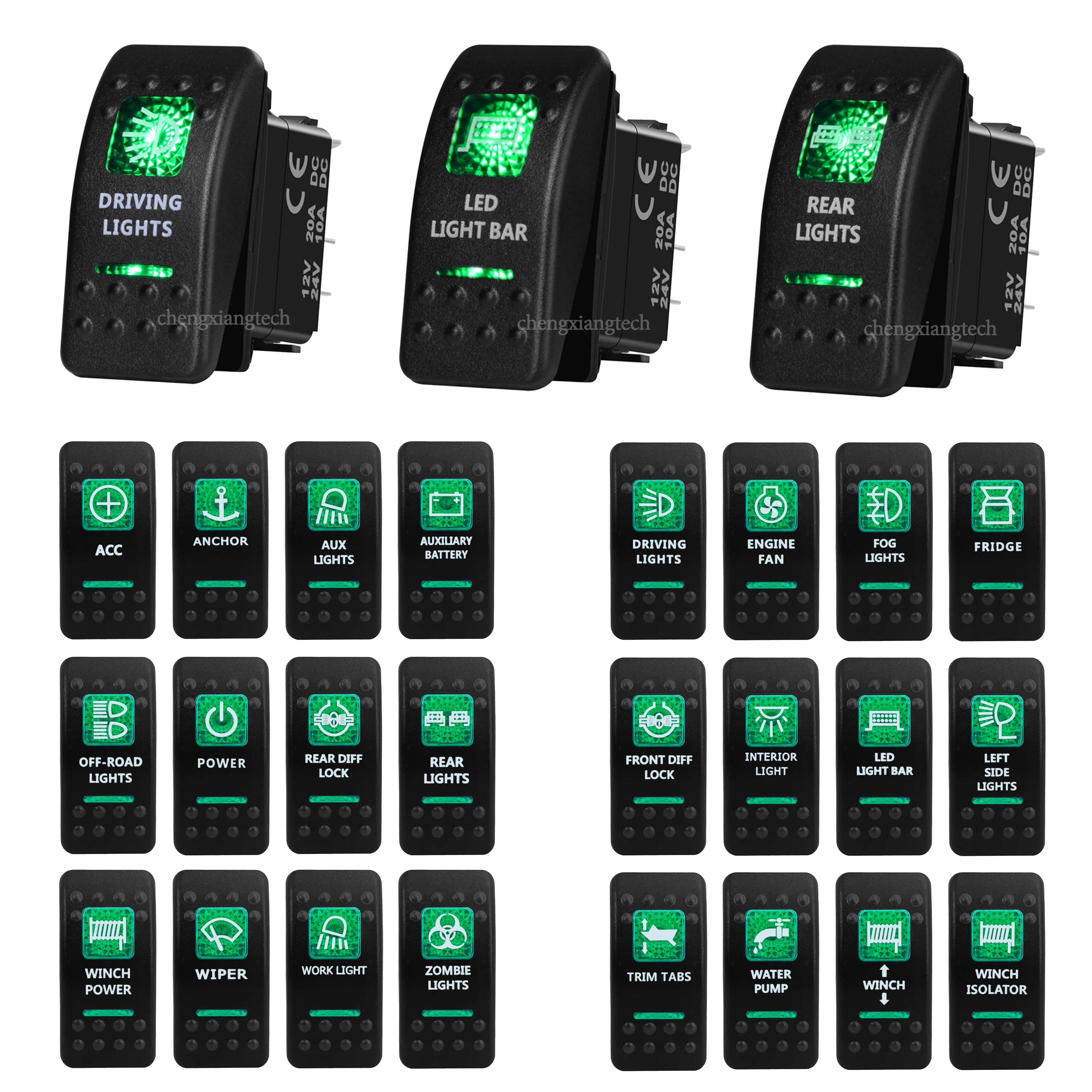 RV 캠퍼라이즈 밴 액세서리용 키홀이 있는 회로 절단기, 12V 배터리 킬 스위치, 중장비 배터리 차단기