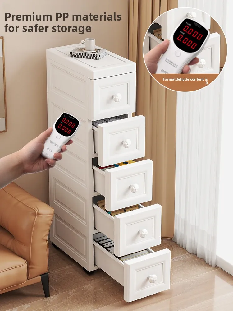 Narrow Der Sle Storage Box for Kitchen Batoom  Organizer Home Utili elf PP Material European Sle Universal Use