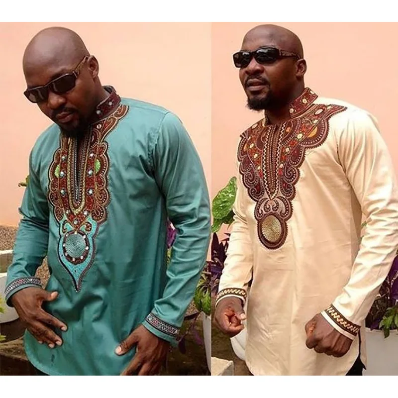 

2023 New Summer Arrival Fashion Style African Men Plus Size T-shirt