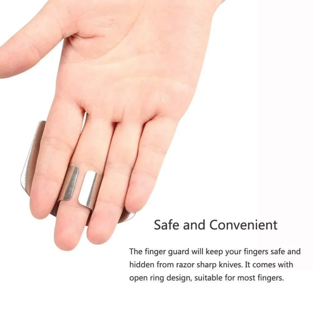 Stainless Steel Finger Guards for Cutting Hand Protector Finger Protector Avoid Injury Safe Chopping Tools finger protector finger guard