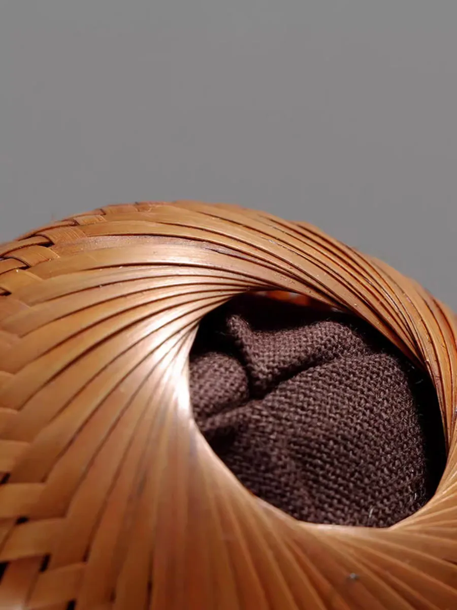 Bamboo Woven Tea Cup Cage, Tea Set, Cloth Bag, Cup Cover, Protective Cover, Brocade Bag, Jewelry, Protective Cover, Cup Gift Box