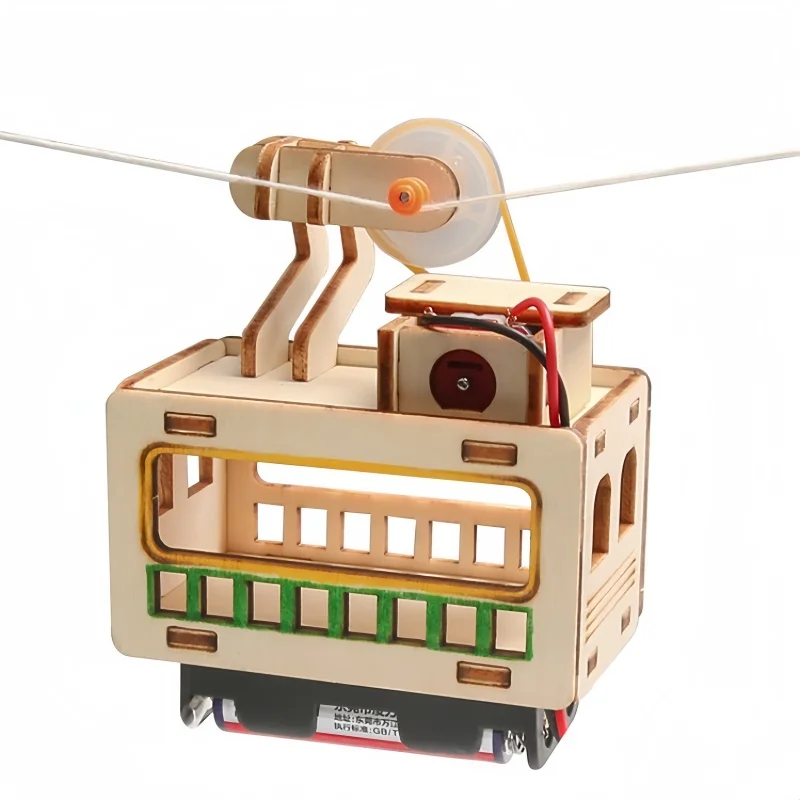DIY Wooden Cable Car Toy - Innovative Outdoor Science Experiment