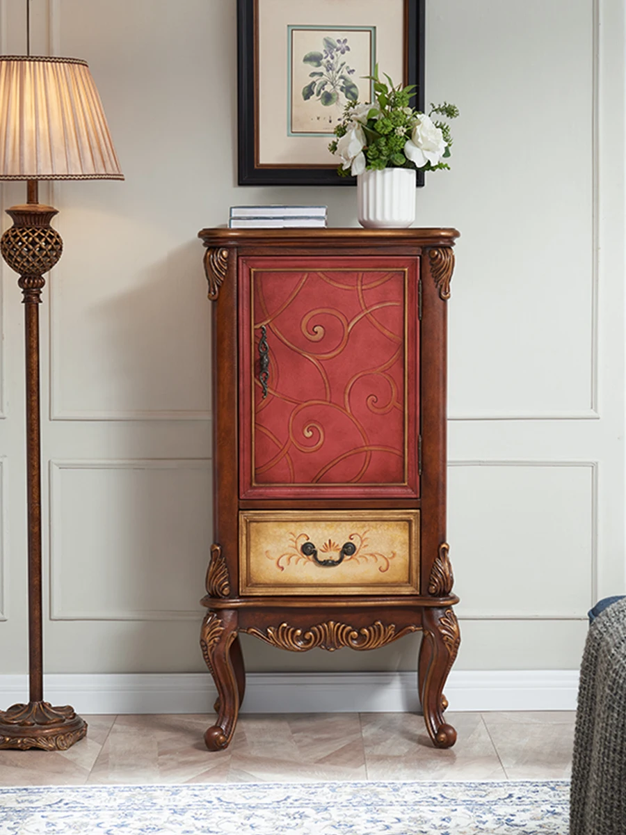 

Винтажный шкаф для кухни XK, однотонный, боковой шкаф для гостиной, винтажный комод