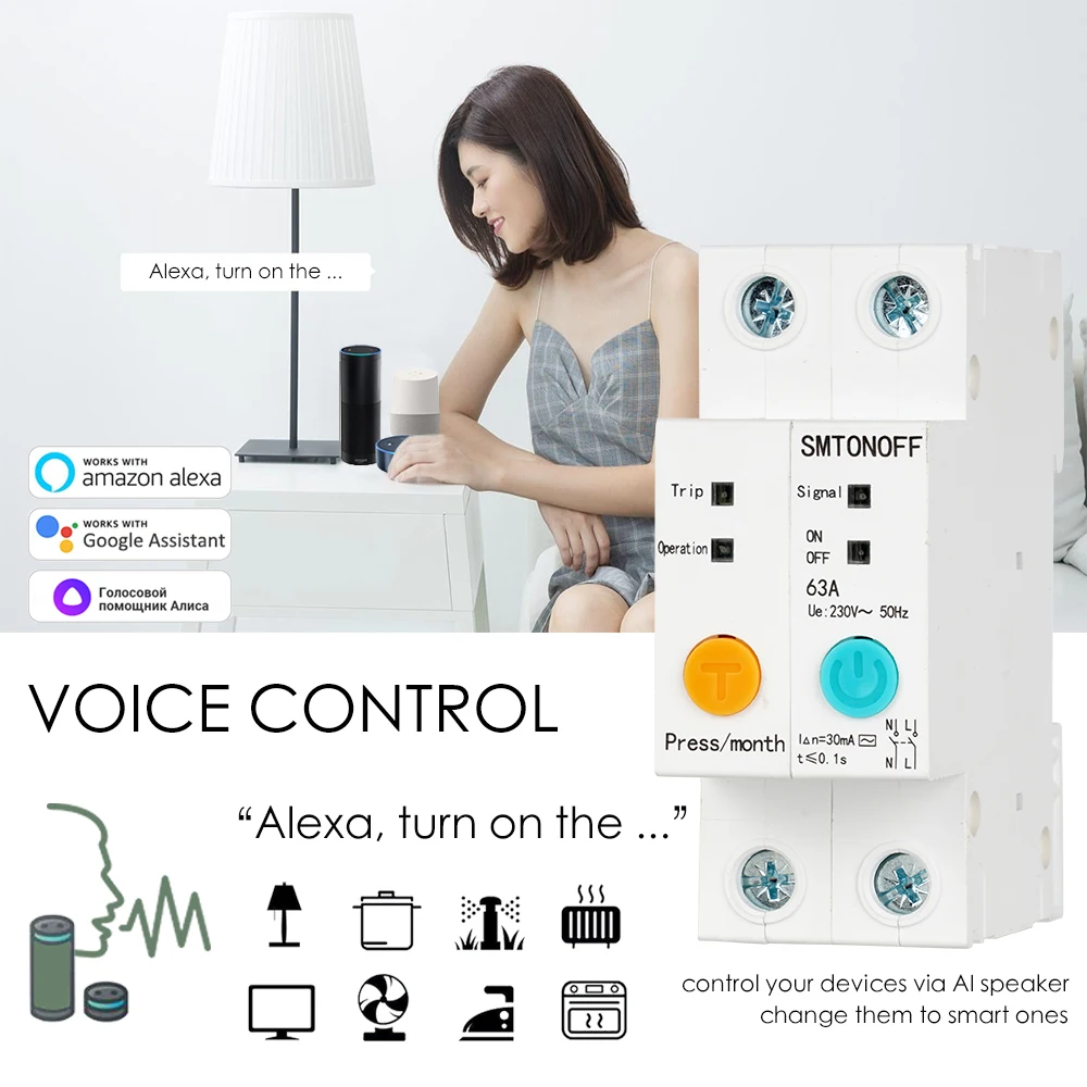 SMTONOFF Ewelink WIFI Smart Energy Meter Kwh Metering Monitoring ...