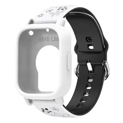Engraved Silicone Case and Strap for Smart Watch - Protective Watchband Cover (WB - W)
