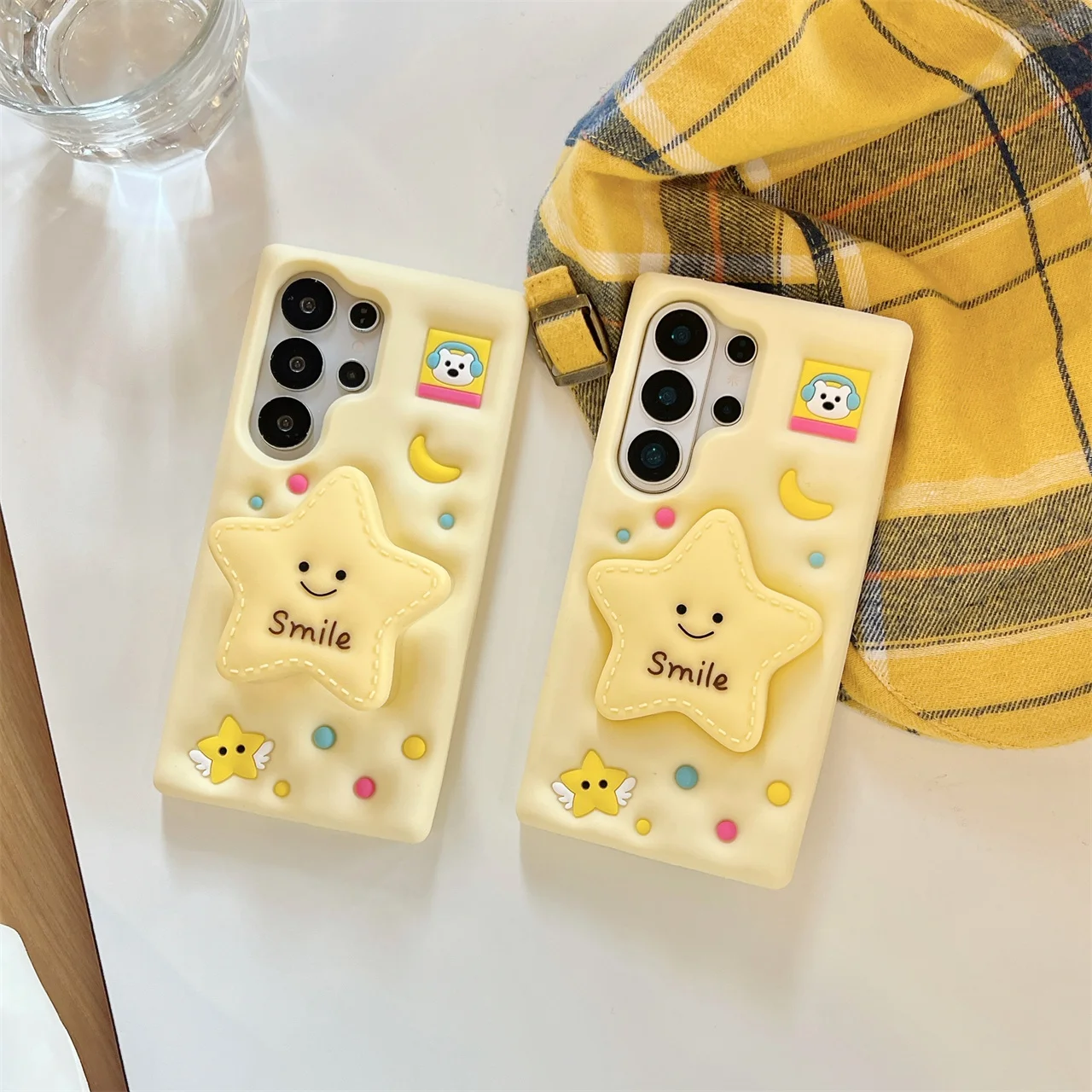 Star Kickstand Soft Silicone Folding Bracket Case