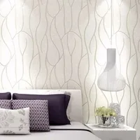 53cm European style 3D non-woven fabric wall sticker for moisture-proof curved stripe background wall sticker in living room 2