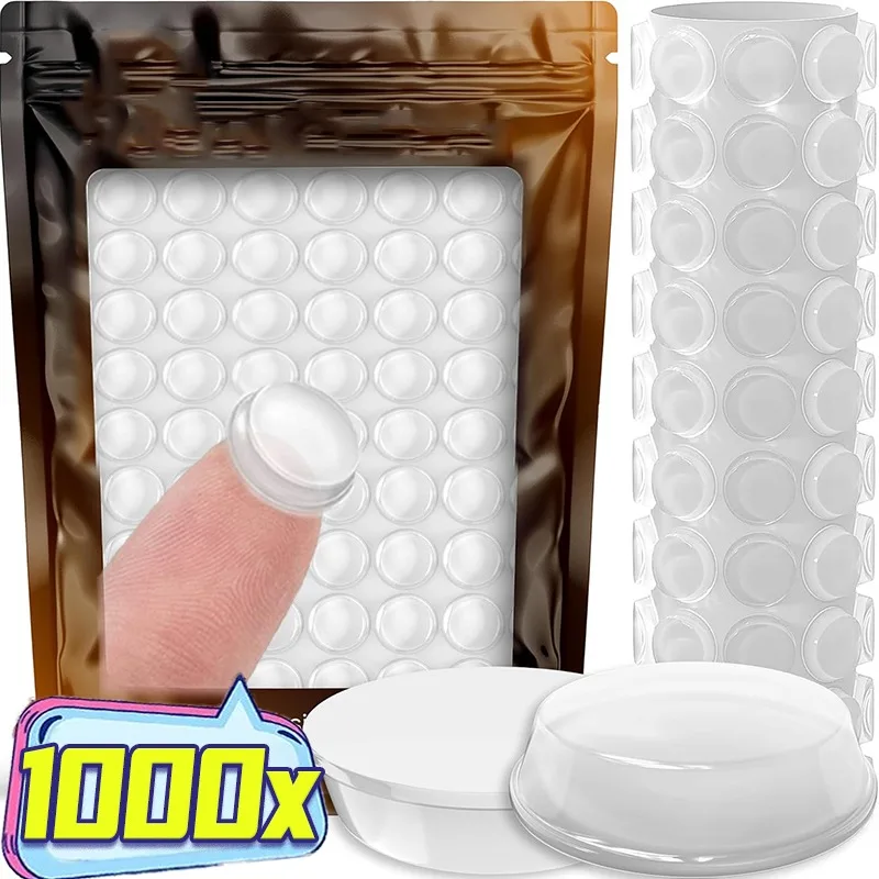 Self-Adhesive Clear Door Stop Silicone Cabinet Dots Rubber Damper er Cabinet Bumpers Cushion Furniture Protect Pad