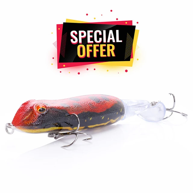 Fishing Lure - 110mm 18g Topwater Fishing Lure Tail Frog Popper Hard Bait  Tackle - Aliexpress
