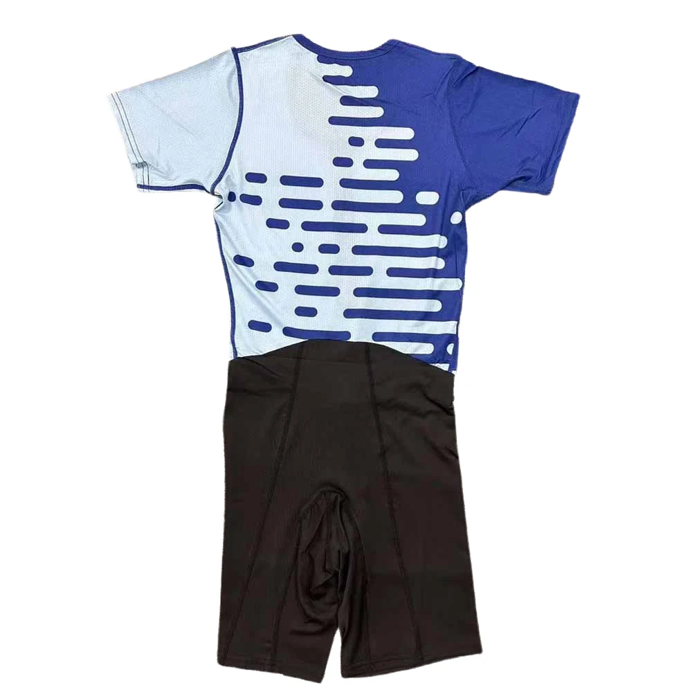 Men One-piece Suit Track and Field Suit Marathon T-shirt Man Elite Leggings Sports Shorts Fast Running Speedsuit Middle Pants sports shorts sports leggings compression pants