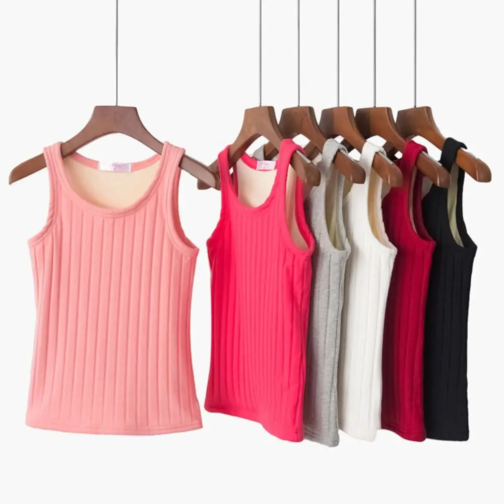 

Women Thermal Shirt New Sleeveless Elastic Warm Underwear Soft Thermo Sexy Shirt Thermal Top Sling
