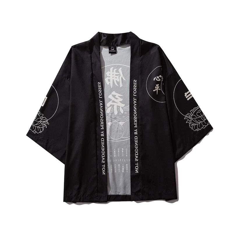 Chemise de kimono japonais, cape de vêtements de samouraï traditionnels pour hommes, entreMiBelt