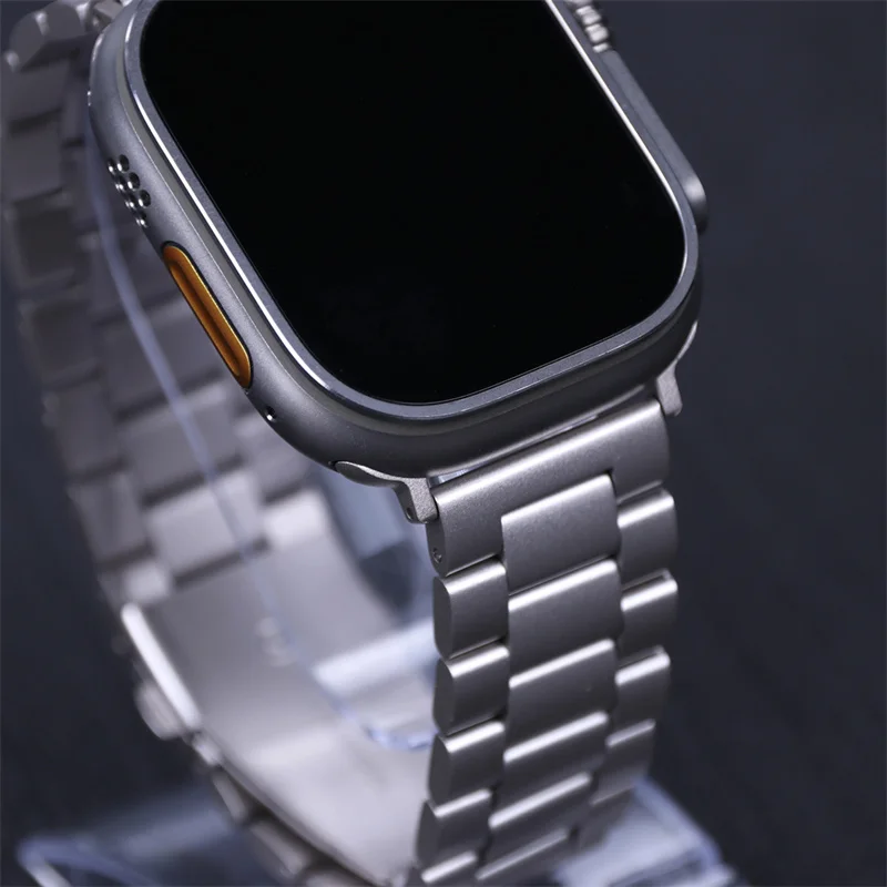 Elegant Titanium Stainless Steel Watch Strap - Premium Color Finish Bracelet