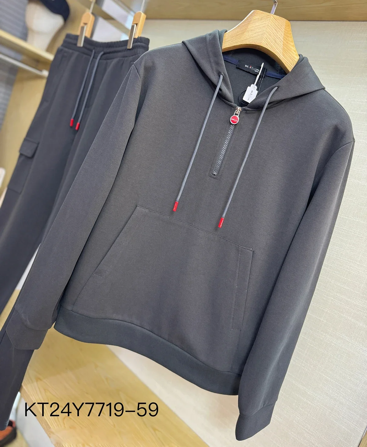 2025DIKU JING Sportswear Cotton Set Men 2025 Autumn Winter New Sports Comfortable Zipper Quality Hooded Big Size M-4XL 4