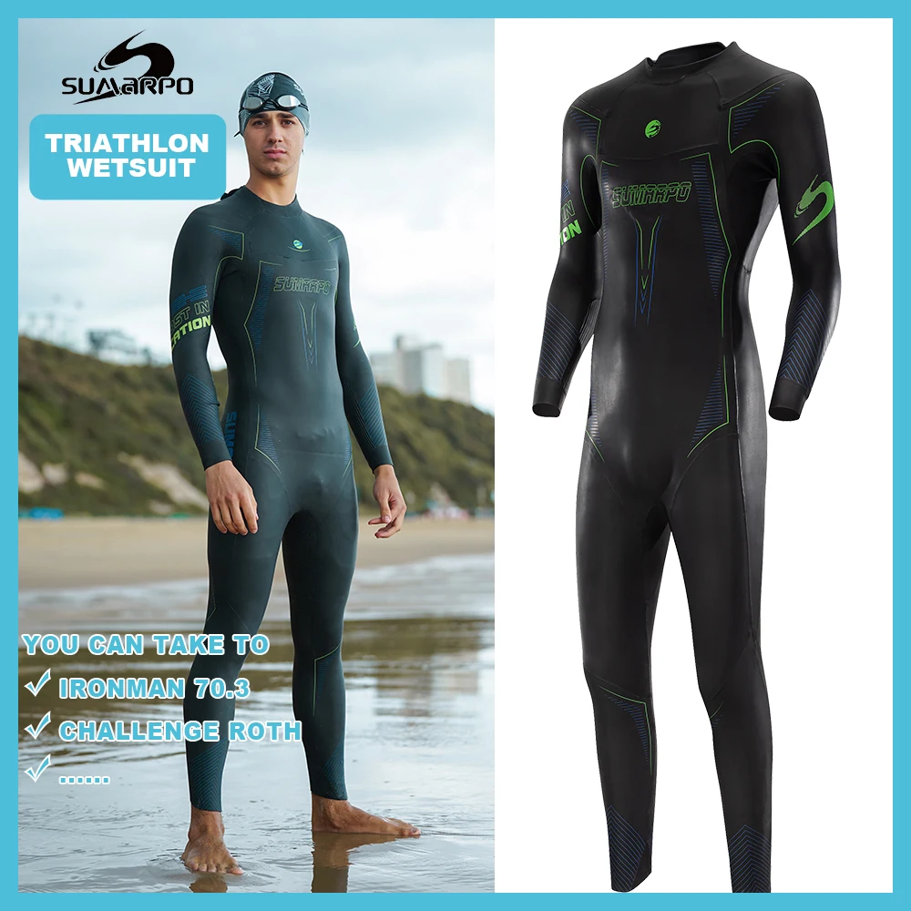SUMARPO-traje de neopreno para triatlón para hombre, traje de
