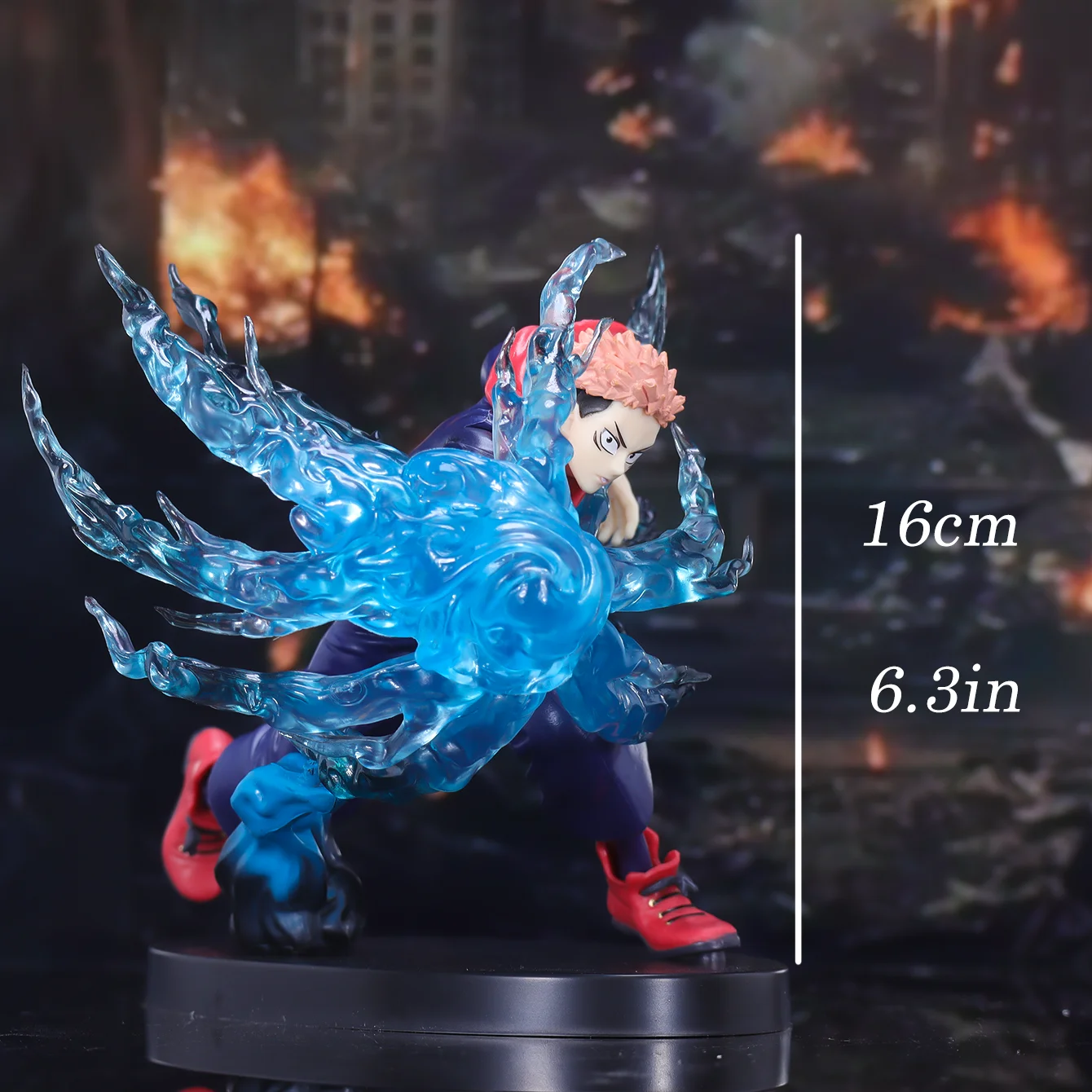 Hot-Blooded Anime Character Statue - Premium Collectible Desktop Ornament & Gift